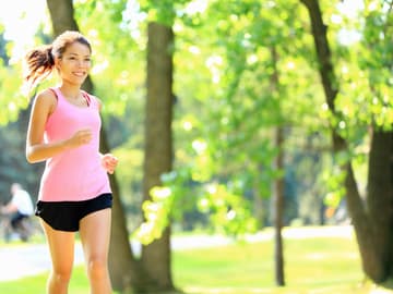 Joggen in der Natur Joggen in der Natur