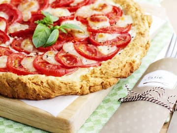 Tomate-Mozzarella-Tarte Tomate-Mozzarella-Tarte