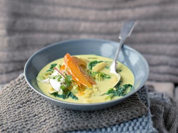 Kürbis-Curry mit Kokosnuss Kürbis-Curry mit Kokosnuss