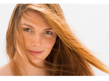 Haare Frau mit schönen Haaren