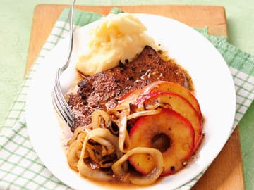 Rezept Gebratene Leber mit Selleriepüree