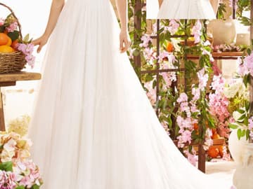 Braut im Rosengarten Brautkleid-A-Linie