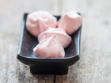 himbeer-baiser, low carb himbeer-baiser