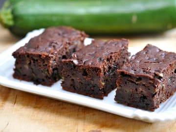 schokobrownies, glutenfrei, mit Zucchini schokobrownies