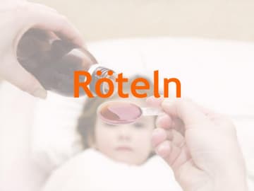 Krankes Kind bekommt Medizin Kinderkrankheiten