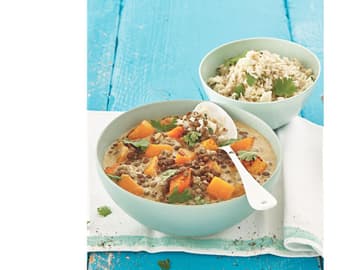 Kürbis-Curry mit Blumenkohlcouscous Kürbis-Curry mit Blumenkohlcouscous