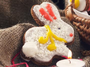 Gesunde Dinkelhase mit Kokosglasur Gesunde Dinkelhase mit Kokosglasur