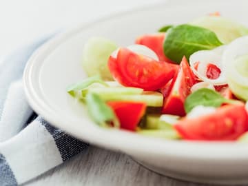 Feldsalat mit Tomaten Feldsalat mit Tomaten