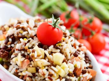 Würziger Linsen-Reissalat Würziger Linsen-Reissalat