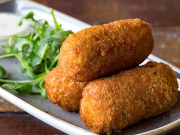 Kroketten aus Kichererbsen Kroketten aus Kichererbsen