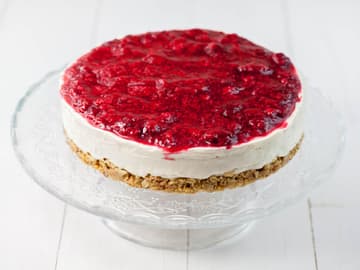 Veganer Himbeer-Vanille-Kuchen Veganer Himbeer-Vanille-Kuchen