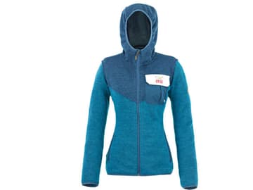 Kapuzenjacke, verwertete PET-Flaschen Diese Kapuzenjacke ist zu 100 Prozent recycelt.