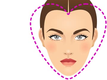 Gesicht_herzförmig Grafik Gesicht herzförmig