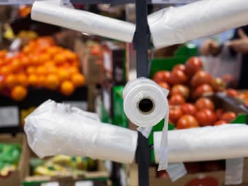 Plastiktüte_Obst Plastiktüten für Obst und Gemüse im Supermarkt