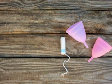 Tampon Tampon und Menstruationscups