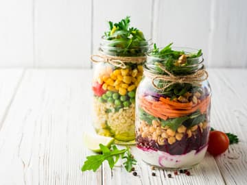 Schichtsalat Schichtsalat im Glas